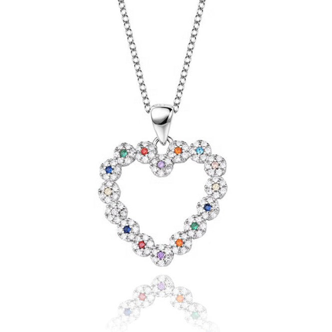 Multi Colour Heart Necklace