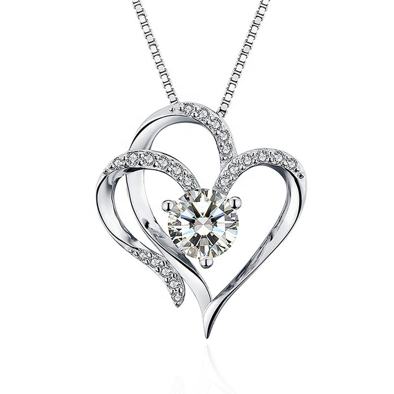 Interlocking Heart Pendant