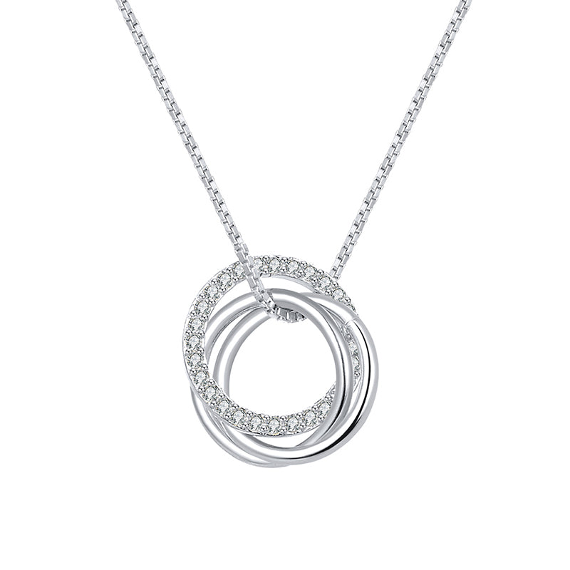 Silver Hoop Necklace