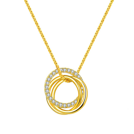 Gold Hoop Necklace