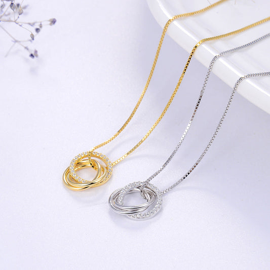 Gold Hoop Necklace