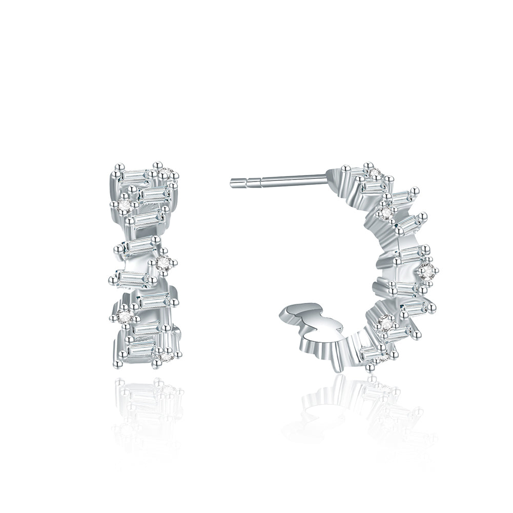 Ice Queen Cuff Hoop Earrings