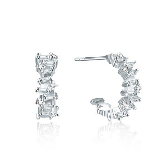 Ice Queen Cuff Hoop Earrings